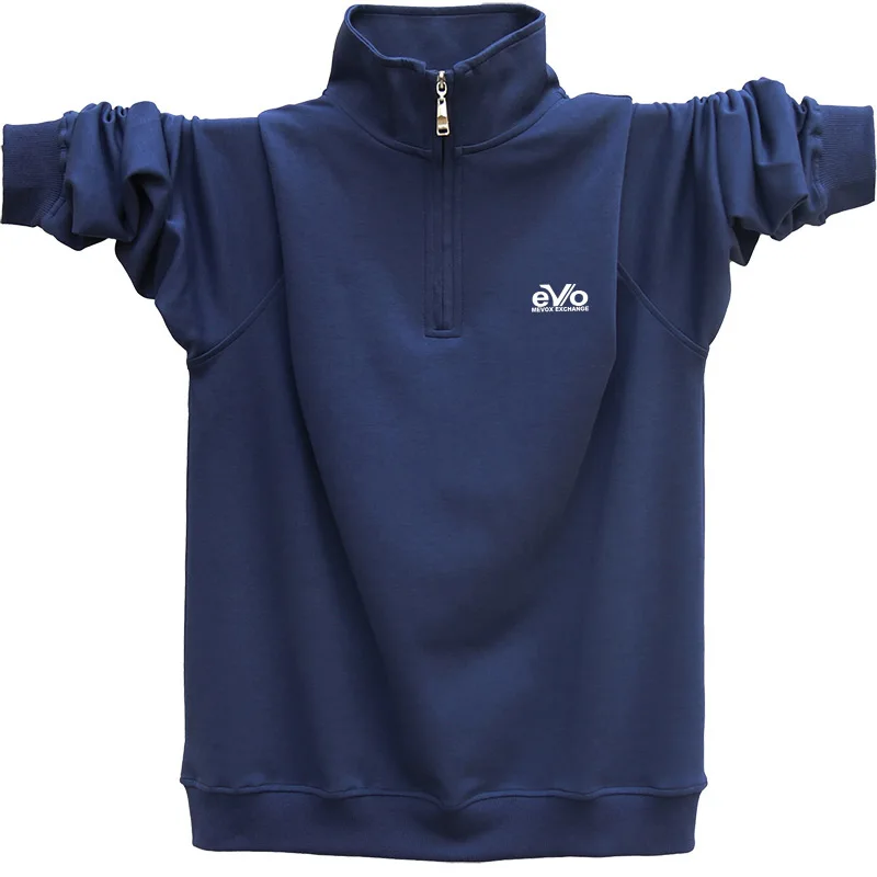 Длинный рукав хлопок Poloshirt для мужчин Сезон весна осень Размера плюс с отложным