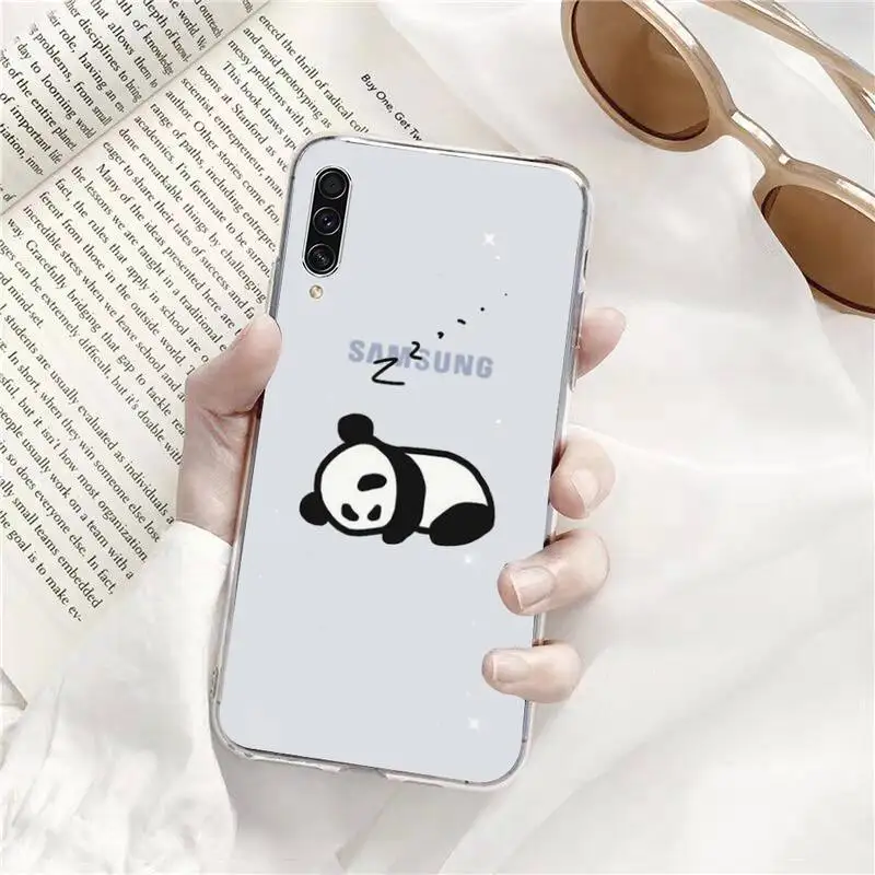 

Panda Cat Dinosaur funny Phone Case Transparent for Samsung A71 S9 10 20 HUAWEI p30 40 honor 10i 8x xiaomi note 8 Pro 10t 11