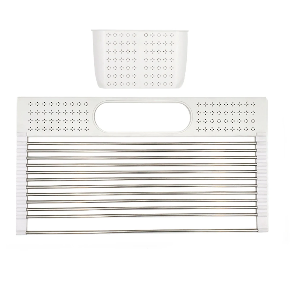 

20 "X 11" large tray dryer with cutlery holder, tray drainer for foldable stainless steel kitchen sink