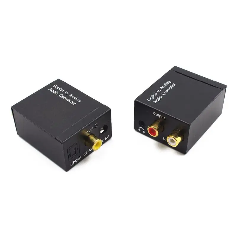 Цифро аналоговый аудио усилитель конвертера декодер оптического волокна