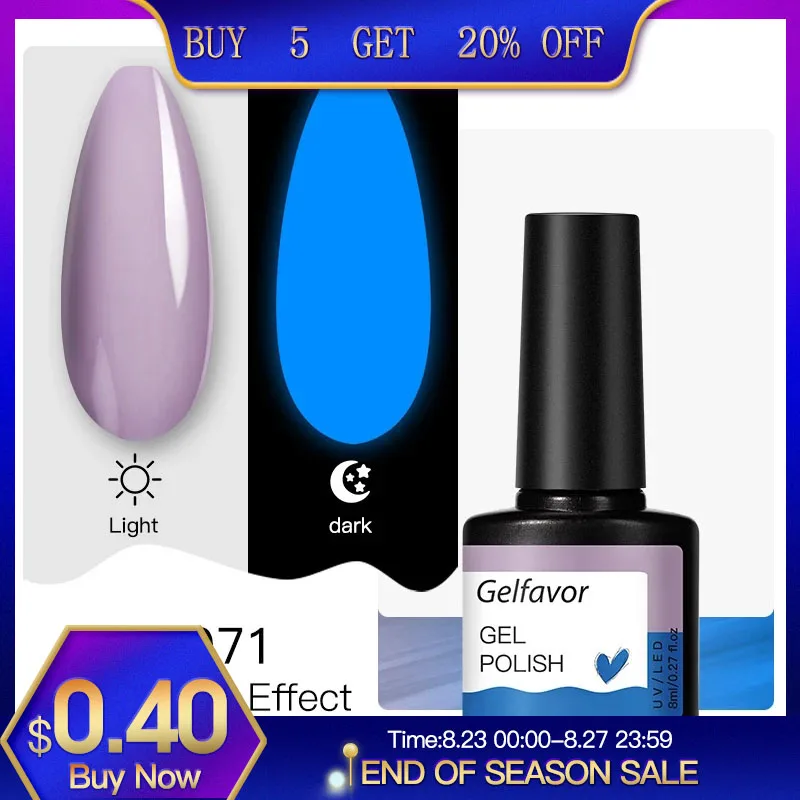 Гель лак для ногтей Gelfavor Полупостоянный УФ эмалевый Гибридный маникюра|Гель