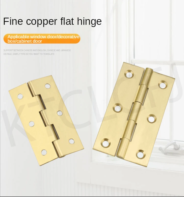 

2 шт., маленькие петли для дверей шкафов, из чистой меди