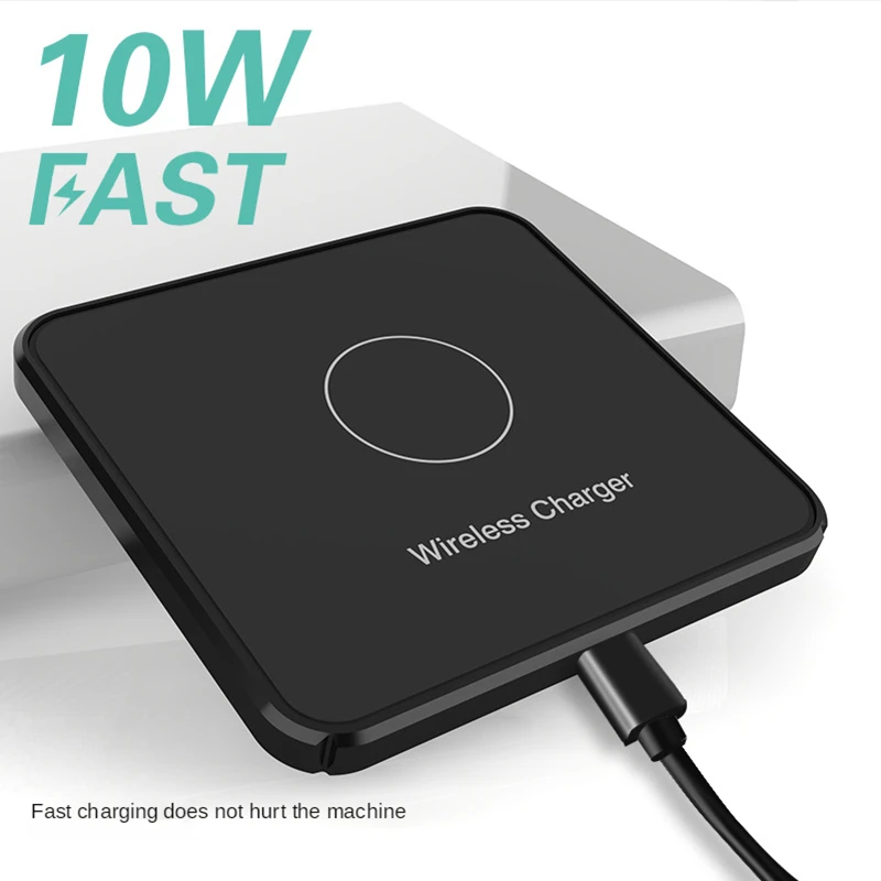 

10W Qi Wireless Charger Fast Wireless Charging Power Bank Accessory Overcharge Protection Type c For IPhone 11 12 X XR XS Max 8