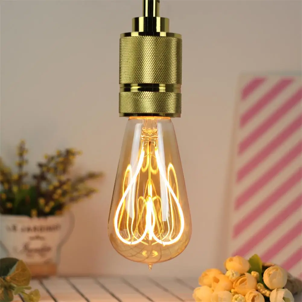 2020 NEW ST64 110V/220V LED Edison light Bulb Dimmable Heart Shape Soft Light Filament Antique Style Vintage | Лампы и освещение