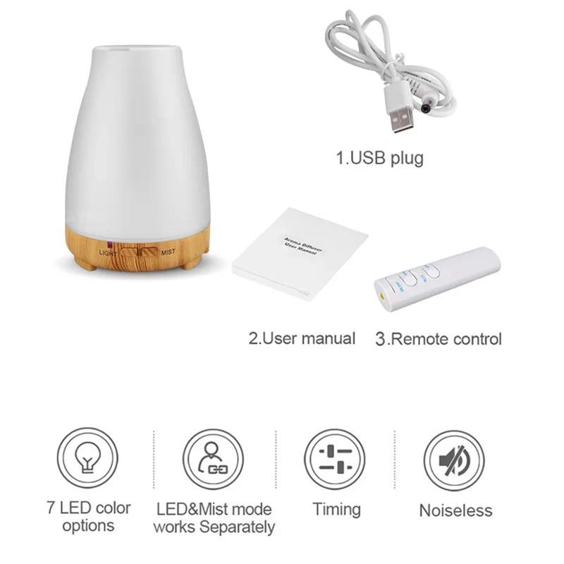 KBAYBO увлажнитель 200 мл аромат диффузор для эфирных масел ароматерапия воздуха