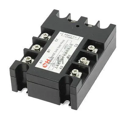 3 5 32VDC вход 480VAC 80A выход DC/AC трехфазное твёрдотельное реле твердотельное реле|Реле|