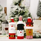 Рождественская декоративная крышка для винной бутылки, рождественские подарки, новый год 2022, Рождественское украшение для стола