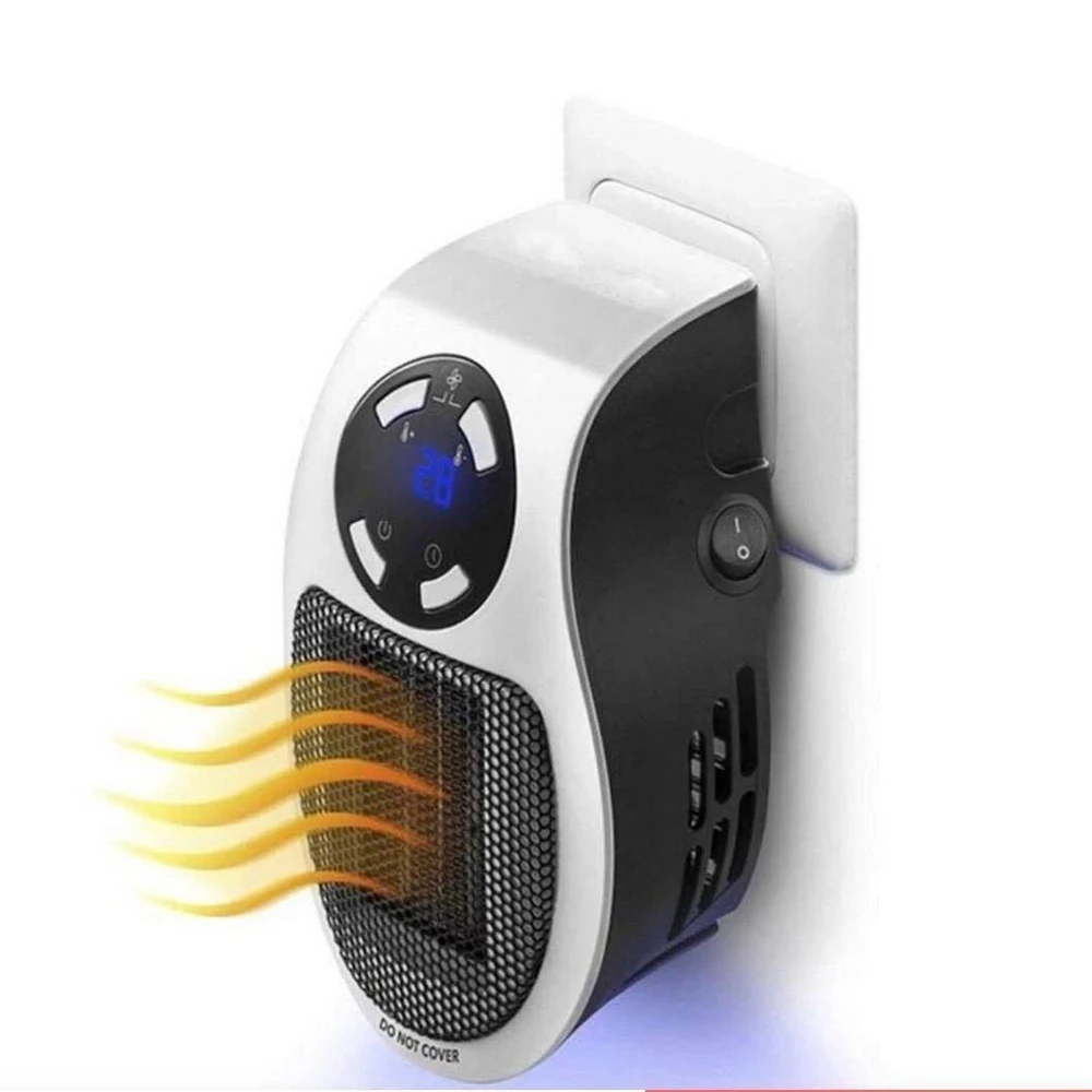 

220V 500W Portable Electric Heater Mini Fan Heater Desktop Household Wall Handy Heating Stove Radiator Warmer Machine for Winter