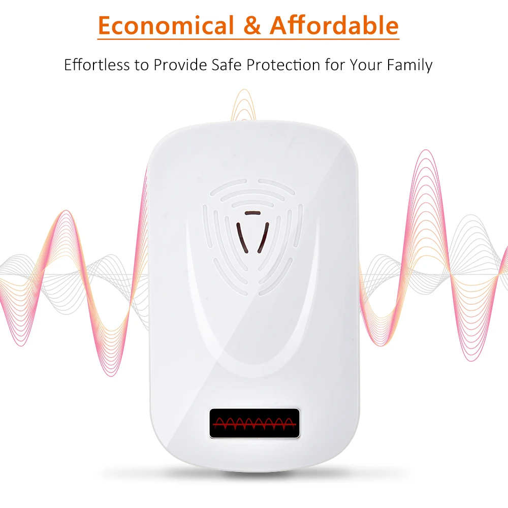 2 шт. ультразвуковой против комаров убийца Мышь тараканами средство Отпугиватель