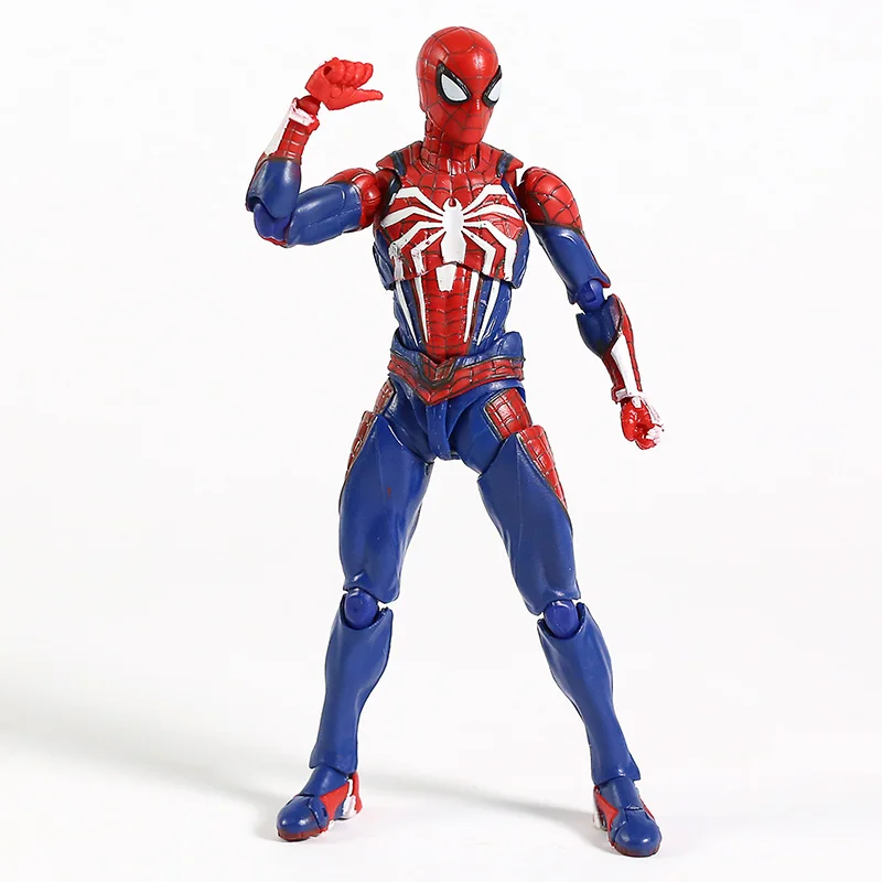 Avengers SHF Spider-Man Upgrade Suit PS4 Game Edition - SpiderMan Action Figure Collectible Model Toy Doll Gift image 3