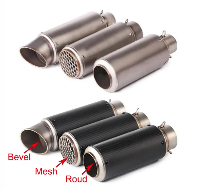 

51mm/60mm motorcycle pipe exhaust with DB killer muffler Moto Exhaust Pipe Muffler Carbon Fiber GP-project Exhaust Pipe R6 MT07