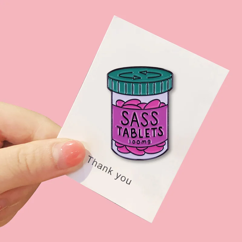 Sass брошь в виде планшета Феминистская эмалированная булавка