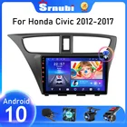 Автомагнитола Srnubi на Android 10 для Honda CIVIC Hatchback 2012-2017, мультимедийный плеер с GPS-навигацией, 2 Din, 4G, Wi-Fi, аудио, стерео, DVD