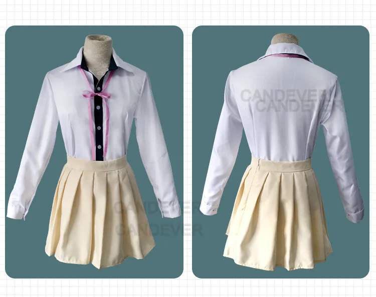 Chiaki Nanami Косплэй костюм Danganronpa 2 рюкзак д/головы волшеб японская школьная форма в