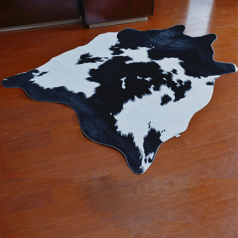 OIMG коврик из коровьей шкуры воловьей кожи ковры для гостиной спальни полиэстера 1