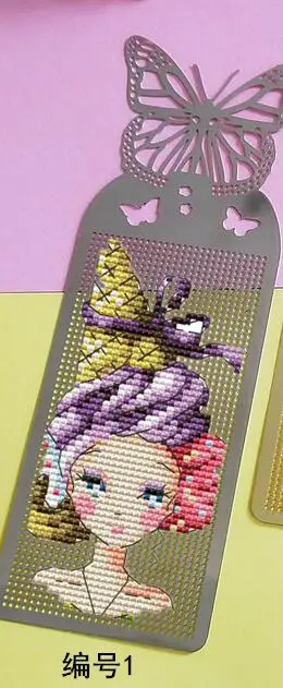 М мороженое принцесса ремесло Sttich вышивка крестиком металлическая Закладка