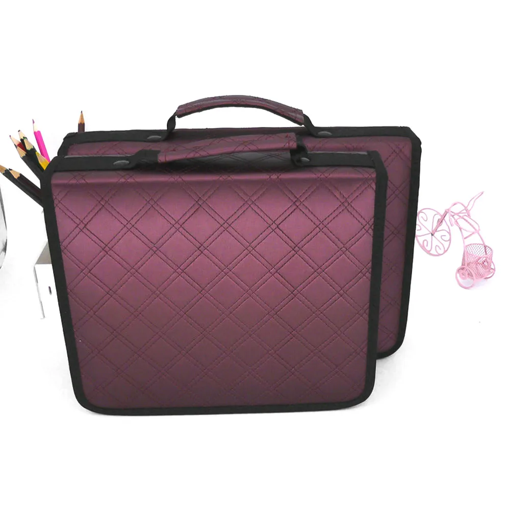 120/150 слотов цветной Чехол карандаш на молнии Портативная Сумка ручка из