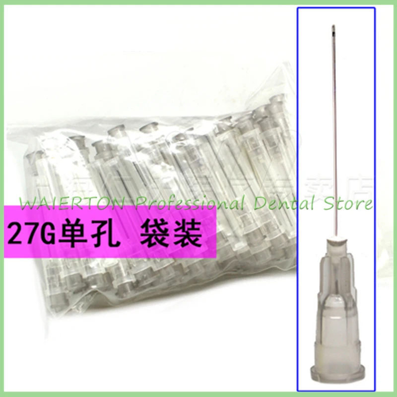 100 шт./пакет Dental Endo ирригационная игла 25G/ 27G / 30GA 30G с концевым закрытым боковым