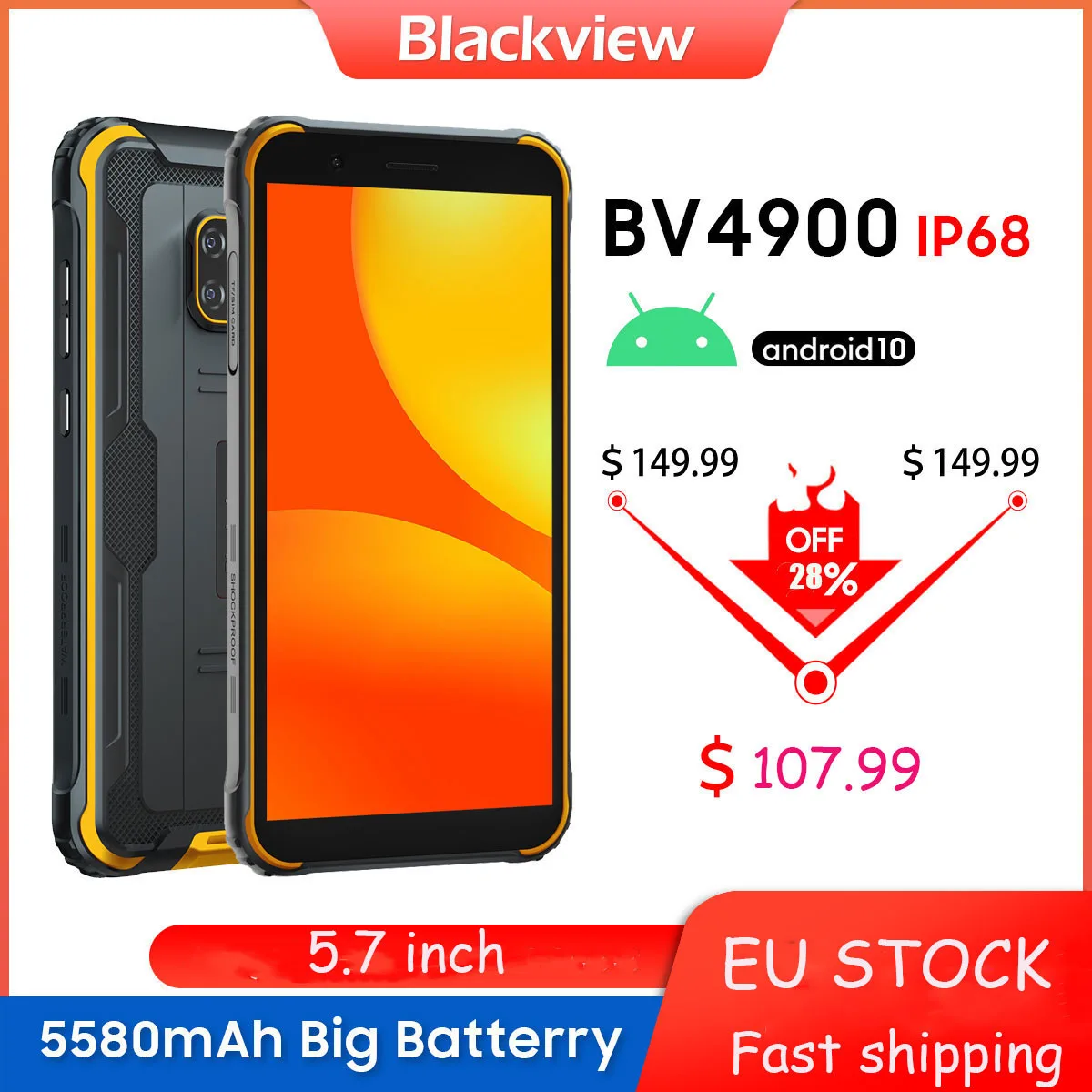 Blackview BV4900 смартфон 3 Гб + 32 ГБ экран 5 7 дюйма|Смартфоны| |