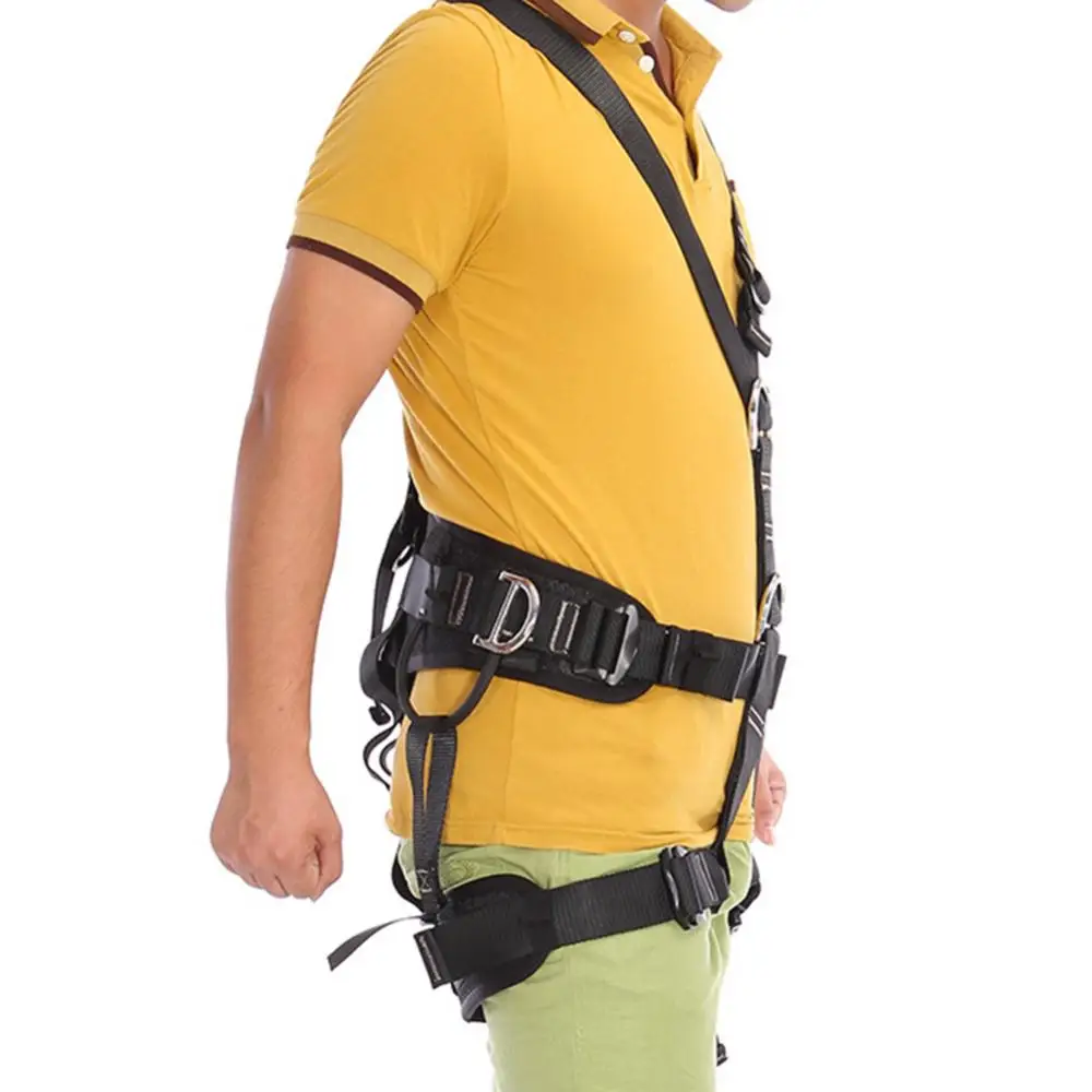 Черный 160-190 см регулируемый Безопасность веревка для всего тела на открытом