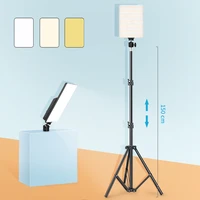 led lighting panel video light with stand tripod for photography studio taking photo video filming lamp photographic live stream