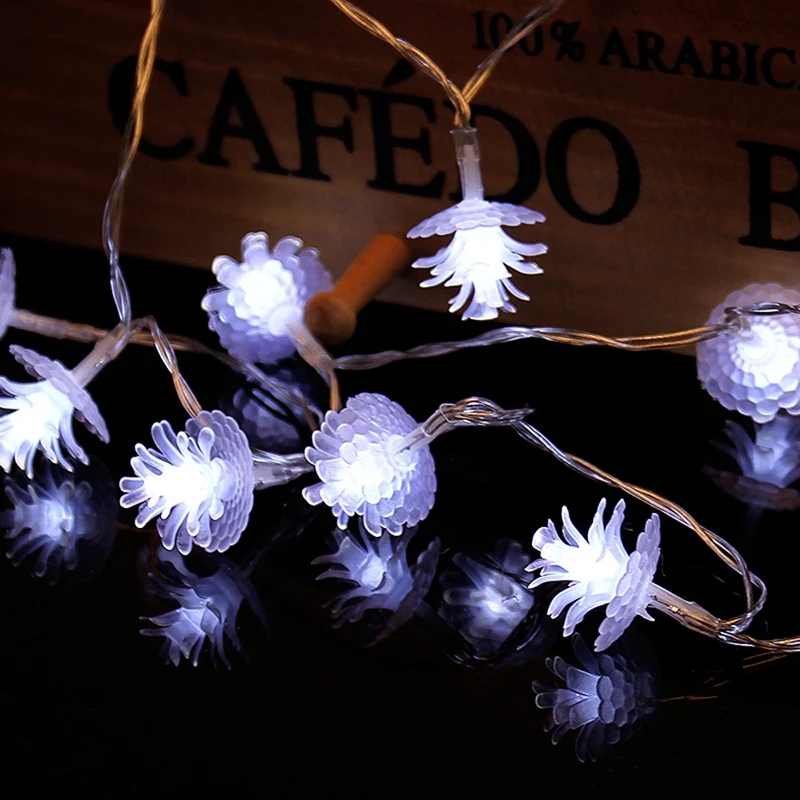 

20 Leds String Light Pinecone Flashing Christmas Garlands for Decor
