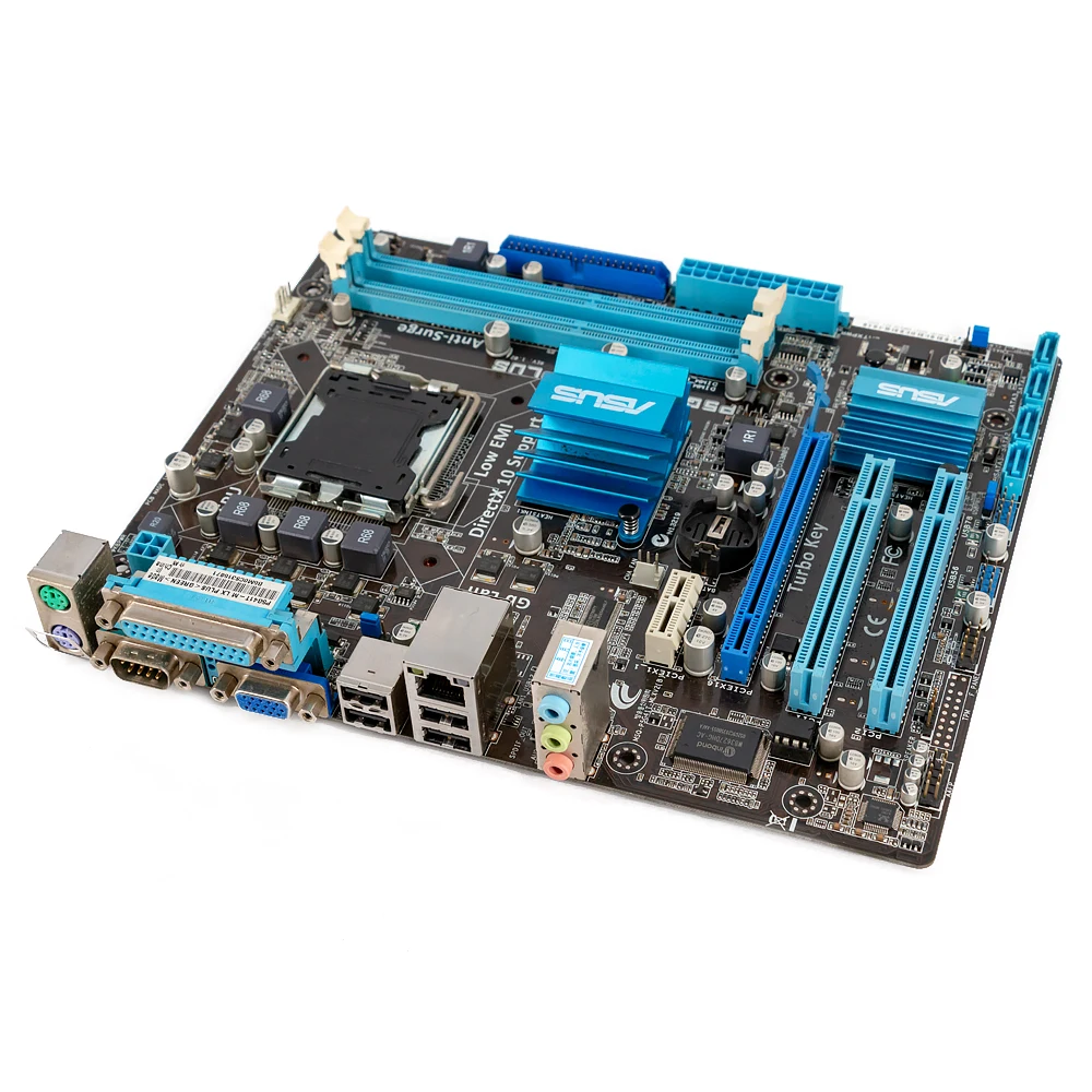 Asus P5G41T-M LX PLUS Desktop Motherboard G41 Socket LGA 775 For Core 2 Duo DDR3 8G SATA2 VGA uATX Original Used Mainboard