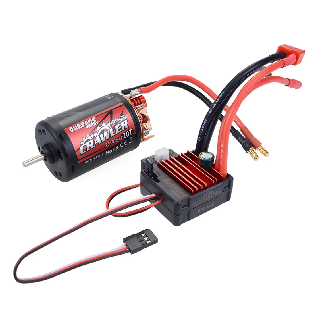 

Surpass Hobby водонепроницаемый 5-слотовый 550 10T 12T 16T 20T мотор 80A ESC для автомобилей TRAXXAS для 1/10 1/12 RC Car Boat