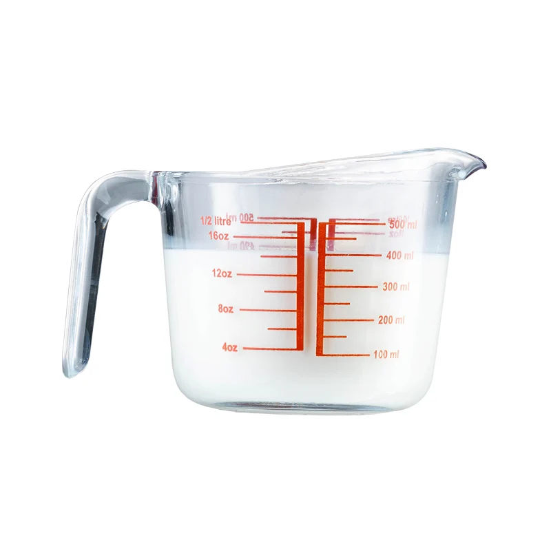 

Home Baking Tool Glass Measuring Cup Set 3 Piece Microwave Oven Safe 250/500/1000ml High Quality Kitchen Measuring Cup Milk Oil