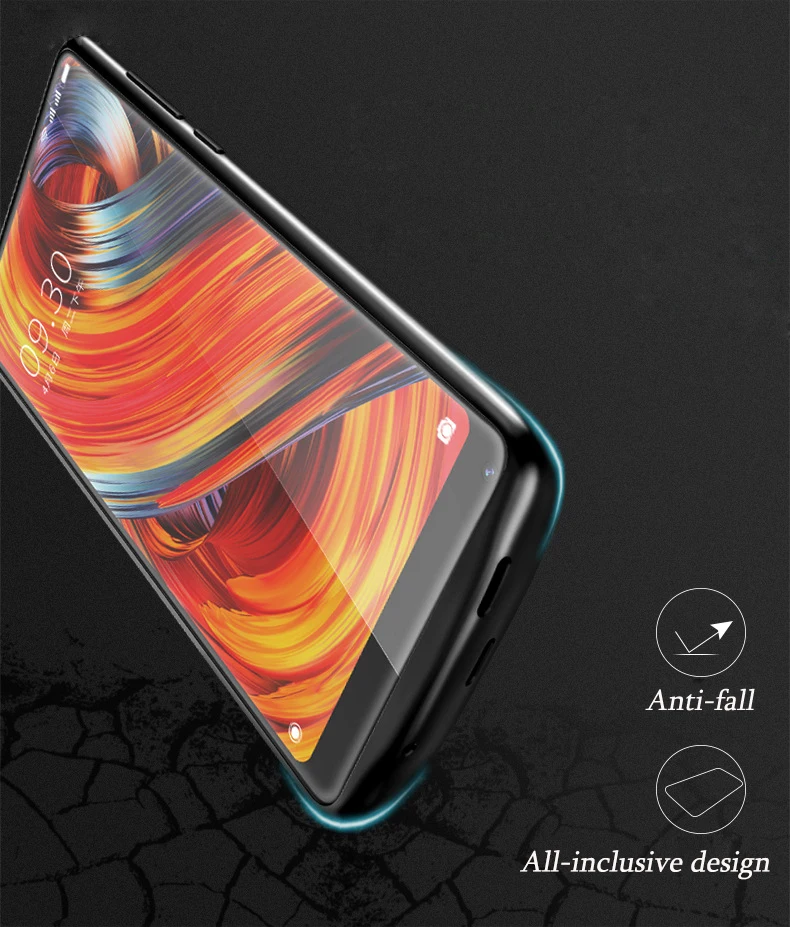 Высокое качество 4700mAh чехол питания для Xiaomi MIX 2S пакет резервного заряда батареи