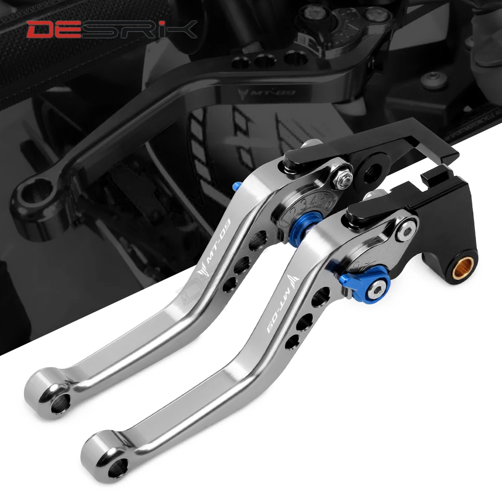 DESRIK мотоциклетные короткие рычаги для Yamaha MT09 FZ09 MT 09 2014 2016 2017 2018 2019 CNC Регулируемые