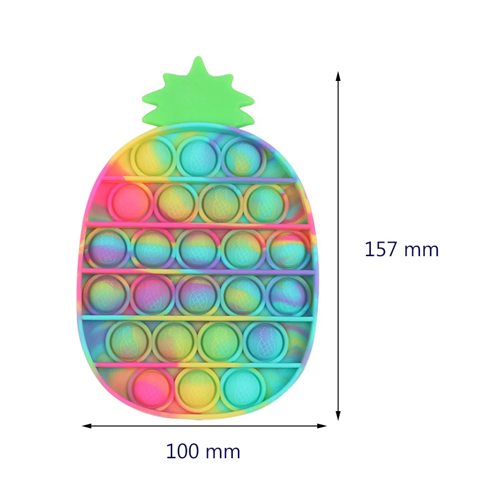 

Pineapple Push Bubble Autism Toy Silicone Kids Adults Stress Relief Fidget Sensory Toys Antistress Toys for Children Gifts