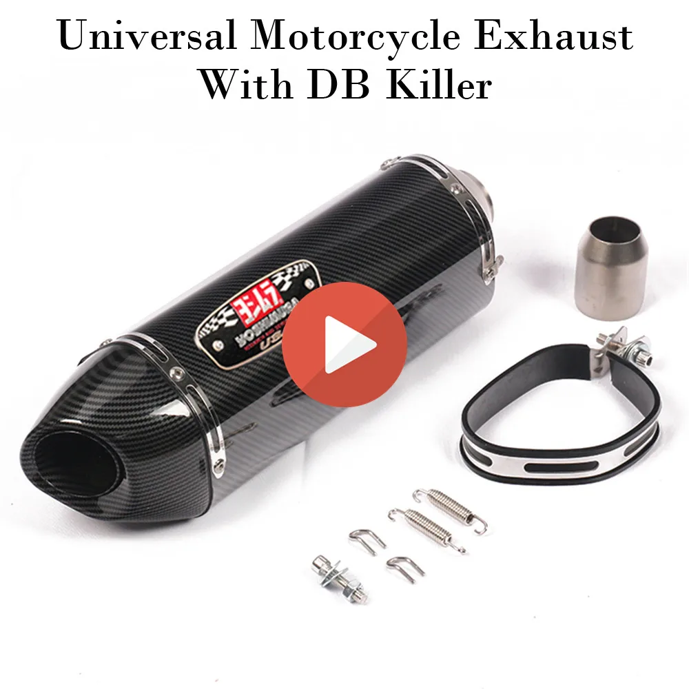Мотоцикл Yoshimura выхлопная труба с DB Killer для NC750X CBR300 Ninja 400 Z900 GSX750R K6 R6 модифицированный мото глушитель