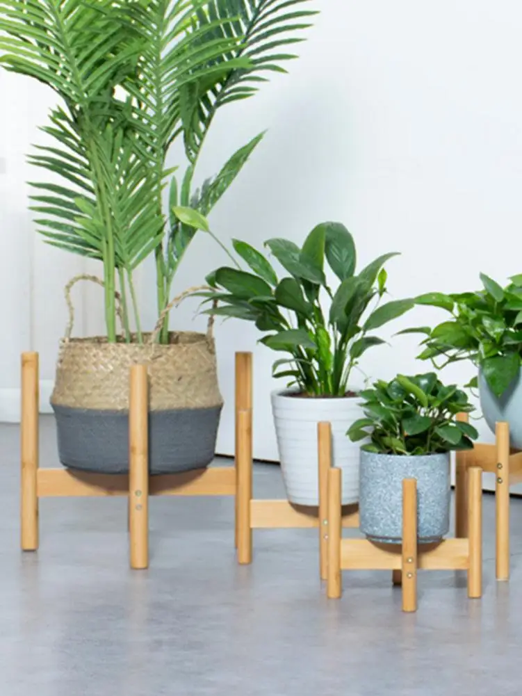 Подставка для комнатных растений простой современный деревянный держатель