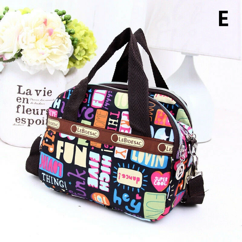 Женская сумка через плечо водонепроницаемая нейлоновая тоут дорожная для