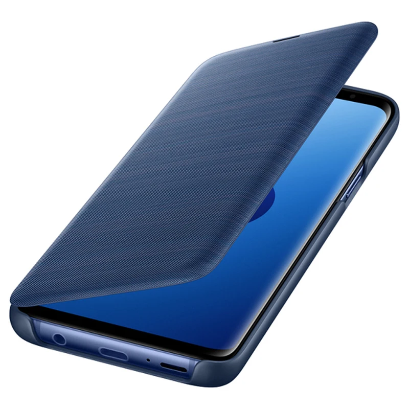 Светодиодный кожаный флип-чехол кожаный чехол светодиодный чехол Etui для samsung Galaxy S9 G9600 S9+ S9 Plus S9Plus G9650