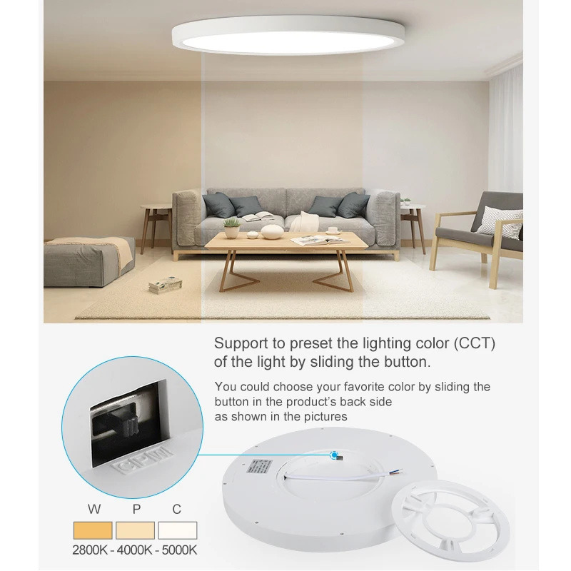 $25.89 LED Radar Induction Ceiling Light 5.8G 110V 220V Motion Sensor Surface Mounted Modern Ceiling Lamp For Hallways Corridor Aisle