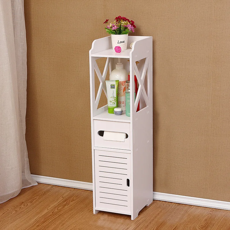 Напольная Водонепроницаемая боковая полка для ванной спальни кухни хранения