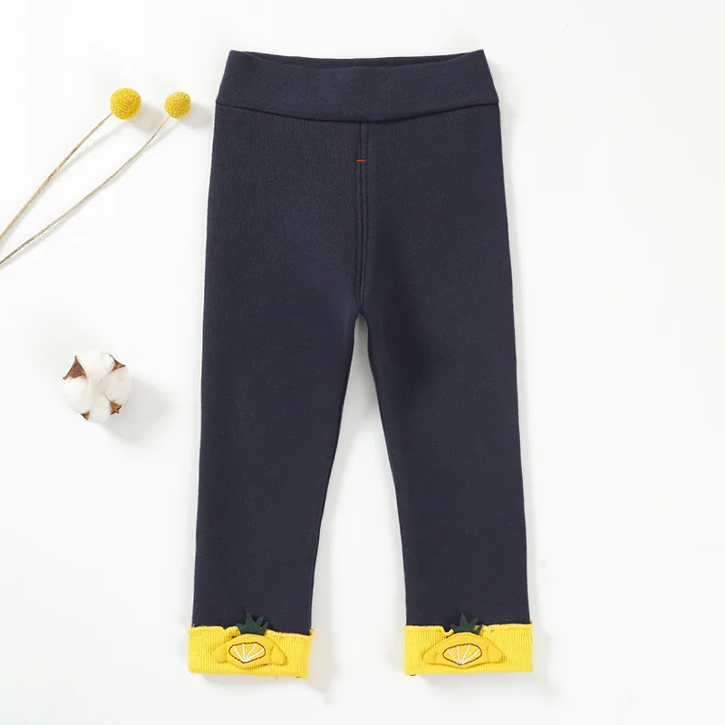 Зимние теплые леггинсы для детей детские утепленные хлопковые с эластичной