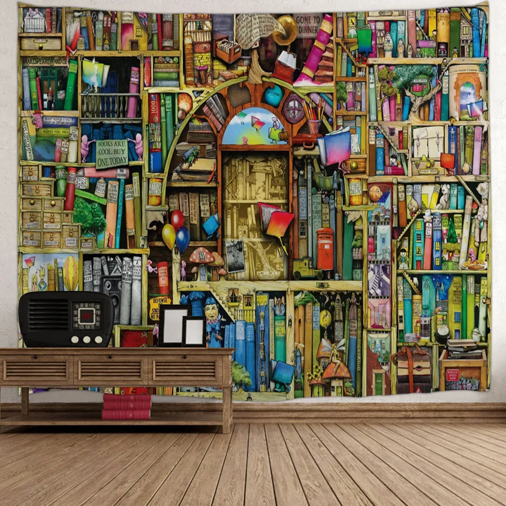 Настенный Гобелен Enipate для секретных дверей книжная полка таинственный гобелен