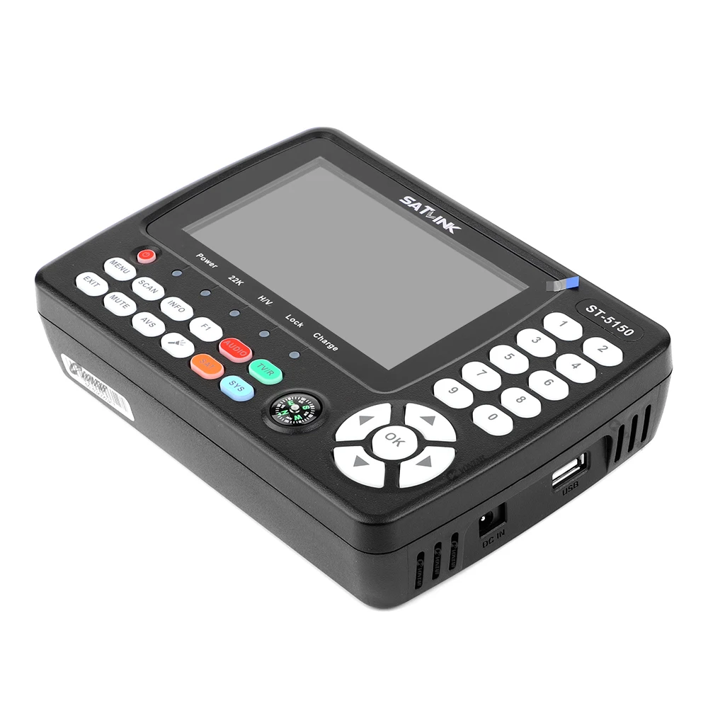 [Оригинальный] SATLINK Φ/T2/C COMBO HD Satellite Finder Meter H.265 HEVC ST-5150 QPSK 8PSK 16APSK 4 3 дюймов TFT ЖК-экран |