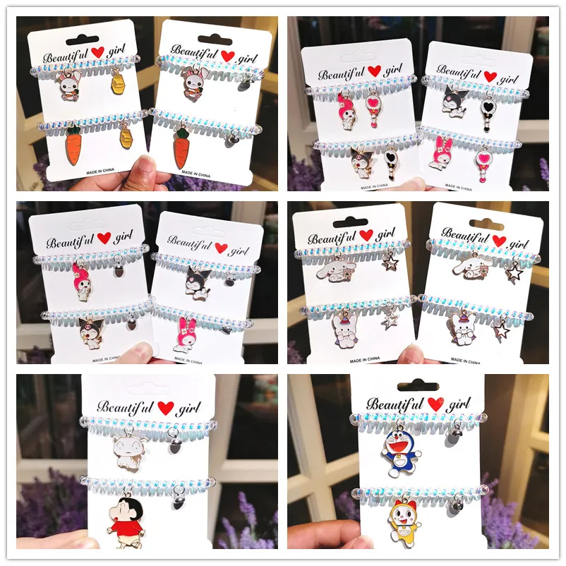 

2 pcs/set Fashion Bracelet Anime Cartoon Couple Magnetic Bracelet Matching Friendship Bracelets for Women Christmas Jewelry