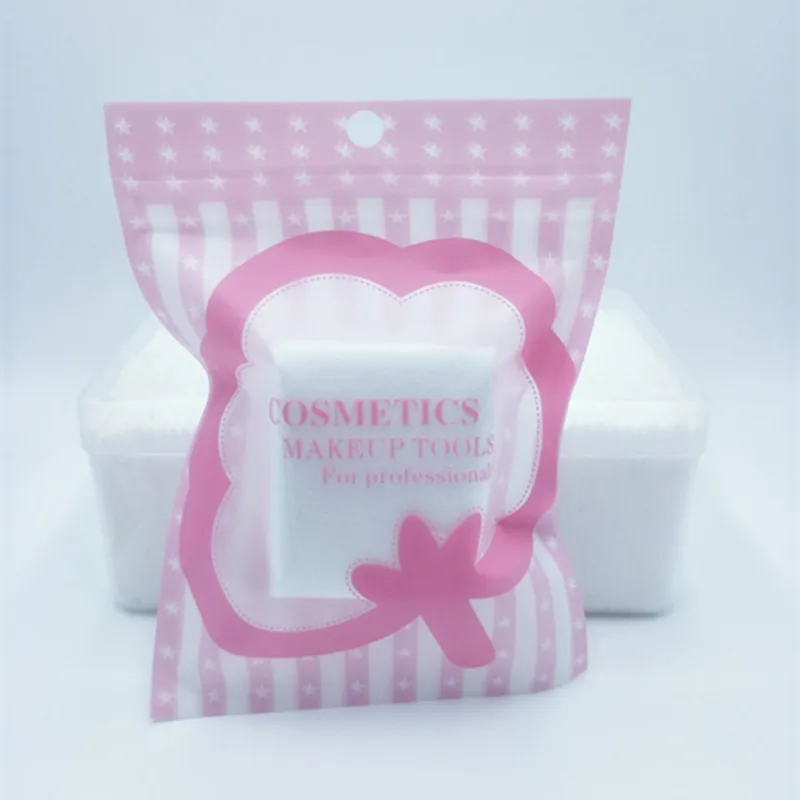 100pcs single Side 100 шт. Двусторонняя 3 Слои макияж Ватные диски герметичный хлопковая нейл-арта для путешествий посылка косметический удалить Ватные диски - Цвет: 100pcs single Side