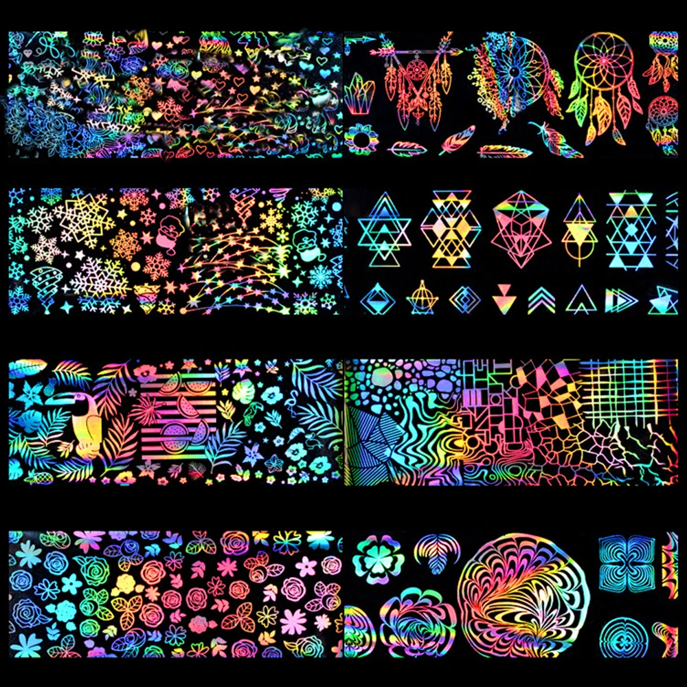 Звездный стикер для ногтей термопереводная аппликация симфоническая бумага со