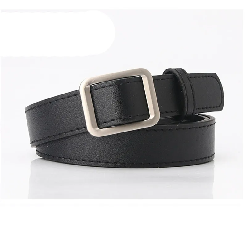

Solid PU Women Lady Belts Casual Waistband Girls Girdle Female Square Buckle Strap