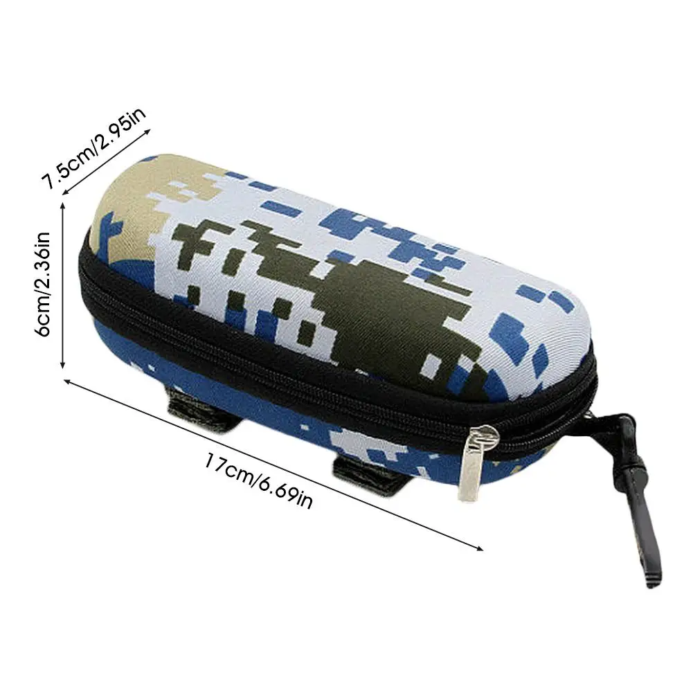

Outdoor Portable Camouflage Sunglasses Case Zipper Glasses Case Belt Glasses Case Sunglasses Box Glasses Bag Case
