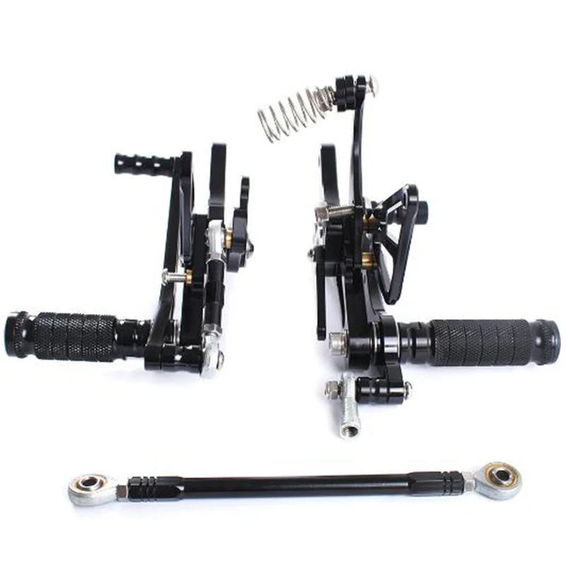 

CNC aluminum alloy motorcycle modified lift pedal assembly for Yamaha YZF R1 2004-2006 Rearset Foot Pegs