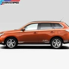 1 партия спортивные полосы Автомобильная дверь боковая юбка наклейка для Mitsubishi Outlander PHEV OFF RAOD Стайлинг Автомобильный кузов пленка Декор виниловые наклейки