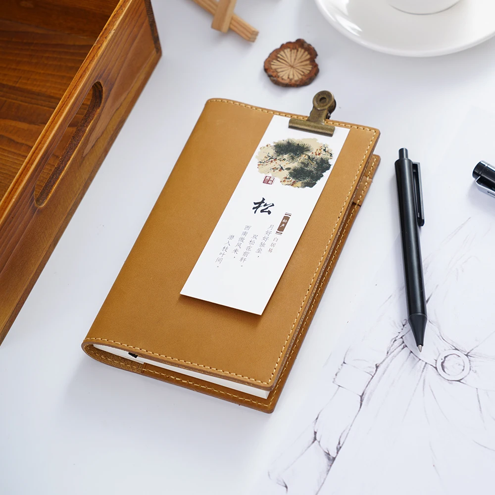 Натуральная кожа блокнот планировщик обложка книги A5 B6 A6 для MD дневник Bullet Journal Рисование Sketchbook
