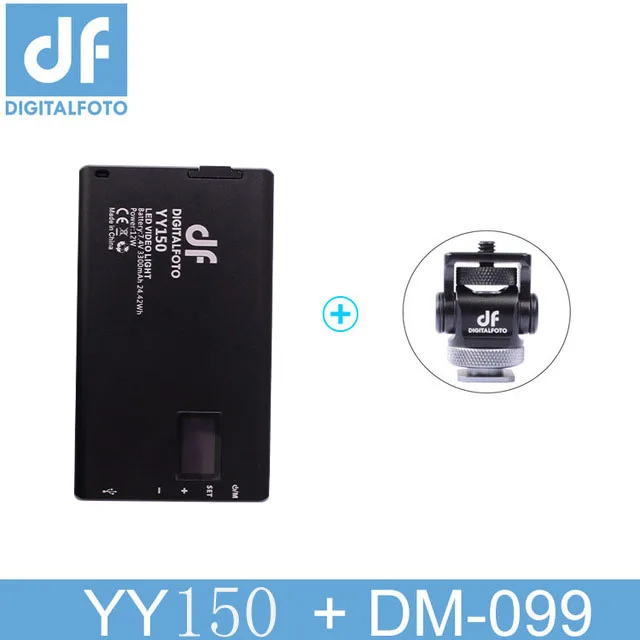 DF YY150 RGB светодиодный 12 Вт 2500 к-8500 к с регулируемой яркостью cct-цвет ультра тонкий панельный светильник для видеосъемки DSLR YouTube Фото Студийный светильник - Цвет: 5600 К